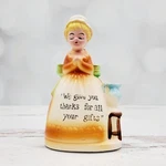 Vintage Dee Bee Imports Japan Hand Painted "we Give You Thanks" Napkin Holder. Fixed Price $16.11.