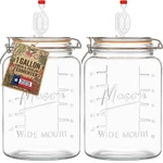 Kitchentoolz 2-PACK 1-GALLON Mason Glass Fermenting Jars With Airlock Lids Wid. Fixed Price $86.76.