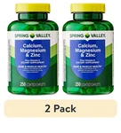 (2 Pack) Spring Valley Calcium, Magnesium & Zinc Plus Vitamin D3 Coated 250 Ct. Fixed Price $12.99.