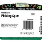 Frontier Co-op Mild Sweet Pickling Spice 1 Lb. 5/2027. Fixed Price $15.87.