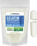 Size 4 White Empty Gelatin Capsules Kosher Pill Made Usa. Fixed Price $16.89.