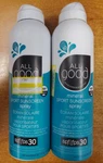 2X 7/27 All Good Sport Sunscreen Spray - Uva/uvb Broad Spectrum Spf 30 Water. Fixed Price $17.99.