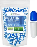 Size 4 Blue/white Empty Gelatin Capsules Kosher Pill Usa Made. Fixed Price $16.89.