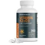 Bronson Vitamin K2 D3 (MK7) Supplement Non-gmo Formula 360 Count (pack 1). Fixed Price $28.84.