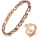 Magnetic Copper Women Lymph Detox Bracelets, 100% Solid Pure. Fixed Price $26.43.