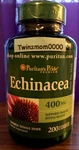 Echinacea 400MG Supports Immune System Health 200 Capsules Puritan Pride. Fixed Price $10.89.