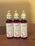 3 Bottles Bach Original Flower Remedies, Natural Homeopathic Elm, 20 Ml Each New. Fixed Price $31.99.