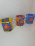 Vintage Arcoroc Tulip Set 3 Coffee/ Tea Glass Cups Matys Pattern France. Fixed Price $24.00.