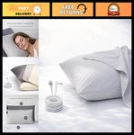 Organic Grounding Pillowcase King Size, Light Gray, Eco-friendly Sleep Aid. Fixed Price $79.99.