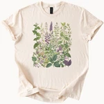 Herb Garden Tee Botanical Flowers Shirt Plant Lover Top. Fixed Price $19.98.