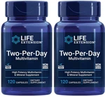 Two Per Day Multivitamin 240 Cap Vitamins B, D, Zinc, Mineral Life Extension. Fixed Price $41.89.