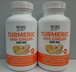 Wellness Garden Turmeric W/ Ginger 90 Capsules Inflammatory & Digestion (2 Pack). Fixed Price $28.65.