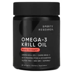 2 X Sports Research, OMEGA-3 Krill Oil, 1,000 Mg, 60 Softgels. Fixed Price $109.98.