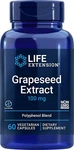Life Extension Grapeseed Extract 100 Mg Antioxidant Support 60 Capsules. Fixed Price $27.95.