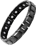 Feraco Mens Magnetic Bracelet, Effective Titanium Steel Black. Fixed Price $28.84.