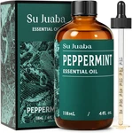 Peppermint Oil 4 Fl Oz, 100% Pure & Natural Aromatherapy For Spray, Diffuser. Fixed Price $12.56.