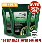 Graviola Leaf Tea Bags 150 Herbal Soursop- Guanabana Zokiva. Fixed Price $34.95.