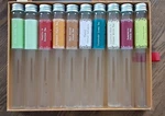 Glass Test Tubes Storage Vials With Metal Caps Set Of 10 Tea Herbs Medicinal. Fixed Price $13.88.