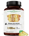 Mother Nature - Organic Black Seed Oil Capsules Cold Pressed 2% Tq 100% Turki.... Fixed Price $82.10.