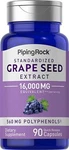 Grape Seed Extract 16,000 Mg Max Strength Antioxidant Immune Support, 90 Caps. Fixed Price $18.49.