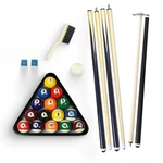 Hathaway Pool Table Accessories Kit: 2 Sticks, 16 Balls, Rack, Brush, Chalk. Fixed Price $114.37.