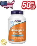 OMEGA-3 Fish Oil 1000MG By Now Foods Heart, Brain & Joint Health (200 Softgels. Fixed Price $18.65.