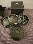 Premium 4PC Metal Herb Grinder Set W/ Kief Catcher Screen Magnetic Lid New. Fixed Price $21.99.