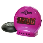 Sonic Alert Bomb SBB500SS Vibrating Alarm Clock Pink. Fixed Price $48.25.
