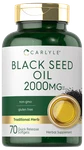 Black Seed Oil 2000MG 70 Softgel Capsules Non-gmo, Gluten Free By Carlyle. Fixed Price $14.99.