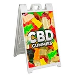 Cbd Gummies Signicade 24X36 Aframe Sidewalk Banner Decal Edibles. Fixed Price $167.15.
