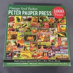 Peter Pauper Press (2021) "vintage Seed Packets" 1000 Pc Jigsaw Puzzle-complete. Fixed Price $14.99.