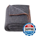 Vevor Wool Camping Blanket, Large Warm Stadium Flame Retardant, Great. Fixed Price $51.36.