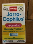 Jarrow Formulas Jarro-dophilus Prenatal Probiotic 30 Capsules Exp: 02/2022. Fixed Price $22.00.