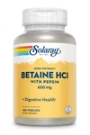 Worldwide 2 X Solaray Betaine Hci With Pepsin -- 650 Mg 100 Vegcaps. Fixed Price $59.81.