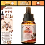 Calming Hemp Oil For Dogs & Cats - Anxiety Relief, Sleep Aid, Joint Health Drops. Fixed Price $15.99.