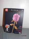 Block Tech Bouquet Pink Crystal Rose 60 Pieces Build Set New. Fixed Price $14.99.