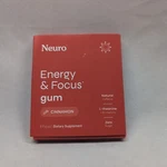 Neuro Gum Cinnamon Caffeine B-12, Natural Boost Energy & Focus Exp 03/27. Fixed Price $12.99.