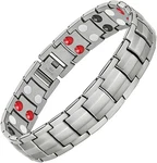 Feraco Mens Magnetic Bracelet Titanium Steel With Double Row 4. Fixed Price $28.67.