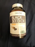 Black Seed Oil Skin Health Non-gmo Vegan Cold-pressed 120 Softgel Capsules 07/27. Fixed Price $18.00.