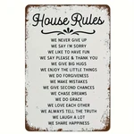 Warm House Rules Home Sign Inspirational Family Saying Hanging Plaque Wall Decor. Fixed Price $9.93.