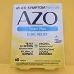 Azo Yeast Plus Dual Relief Infection Vaginal Symptom 60. Fixed Price $8.99.