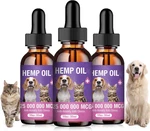Hemp Oil For Dogs And Cats 3 Pack Relief Pet With Anxiety Stress Pain Aggressive. Fixed Price $29.79.