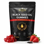 Black Seed Oil Gummies, Nigella Sativa Cumin Herbal Supplement 90PC EX2/28. Fixed Price $34.99.