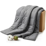 Smart Queen Weighted Blanket For ADULTS(48"X72",15LBS, Grey) Twin Size Soft C.... Fixed Price $45.57.