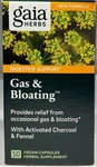 Gaia Herbs Gas & Bloating, 50 Capsules - Exp: 11/26. Fixed Price $26.95.