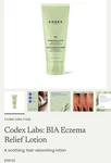 This Codex Labs Bia Eczema Relief Lotion. It Skin Protectant That.... Fixed Price $45.00.