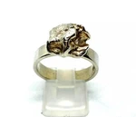 Sterling Silver Real Nugget Ring - Size 1/2 (us 9) 10 Grams. Fixed Price $74.43.