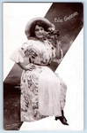1905 Miss Evie Green English Actress With Hat Flowers Rppc Photo Posted Postcard. Fixed Price $14.98.