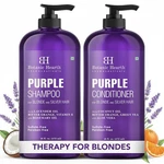 Botanic Hearth Purple Shampoo Conditioner Blonde Hair Set 2PK. Fixed Price $35.00.