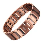 Magenergy Copper Bracelet For Men, 3-ROW Design, Ultra Strength Magnet.... Fixed Price $36.83.